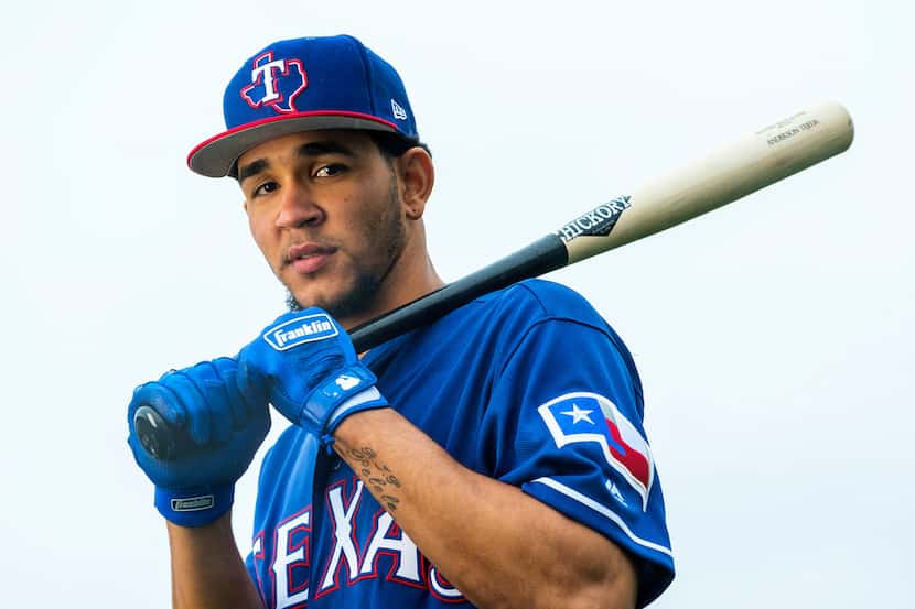 Texas Rangers minor league infielder Anderson Tejada photographed at the team's training...