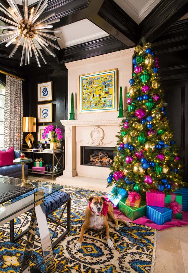 Designer Shay Geyer doesn't shy away from bright colors for the holidays and neither does...