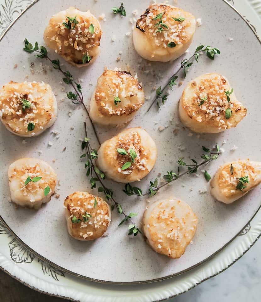 Duck Fat-Seared Scallops from The Ultimate 5-Ingredient Cookbook by Rebecca White