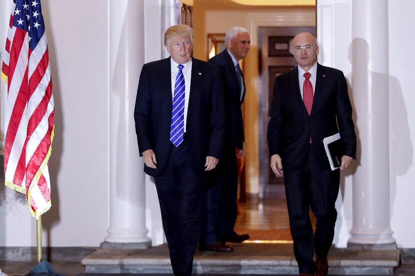 President-elect Donald Trump and Andy Puzder, chief executive of CKE Restaurants, met last...