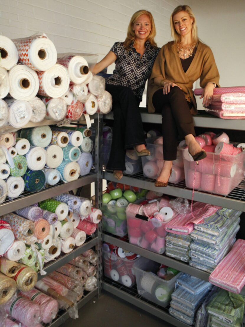 Nicole Metzger Brewer (left) and Amy Laws, co-founders of Smocked Auctions, have turned the...