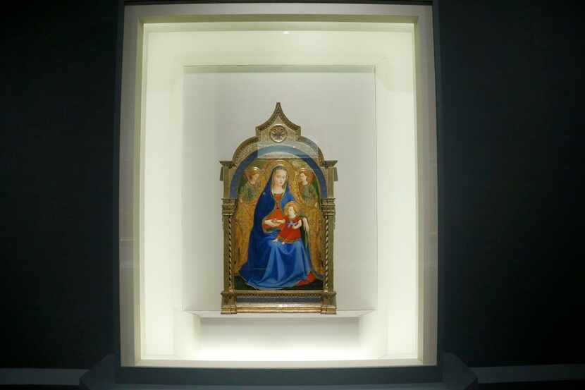 
The Virgin of the Pomegranate (1426) by Fra Angelico, part of the "Treasures From the House...