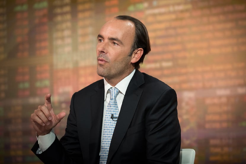 Kyle Bass, chief investment officer of Hayman Capital Management LP, speaks during a...