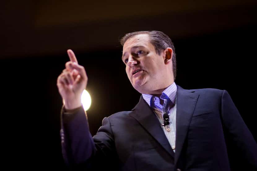  Republican presidential candidate Sen. Ted Cruz, R-Texas, speaks at the RedState Gathering...