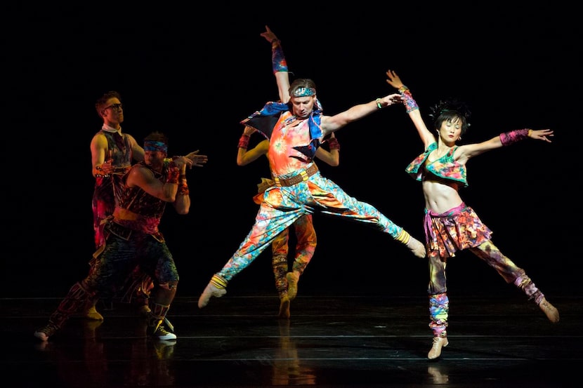 
Members of Twyla Tharp’s 50th Anniversary Tour performed the famed choreographer’s “Yowzi”...