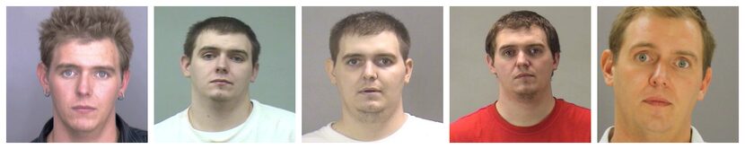 Jonathan Moore's mugshots, beginning in 2005.