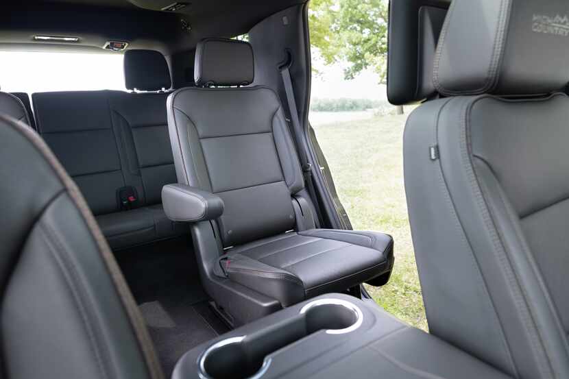 The Tahoe is big enough to maintain social distance from the front seats to its newly...