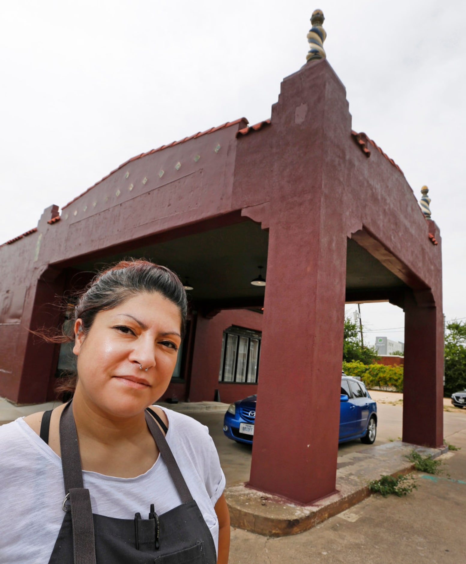 Misti Norris is pictured here at the former filling station when she was still located in...