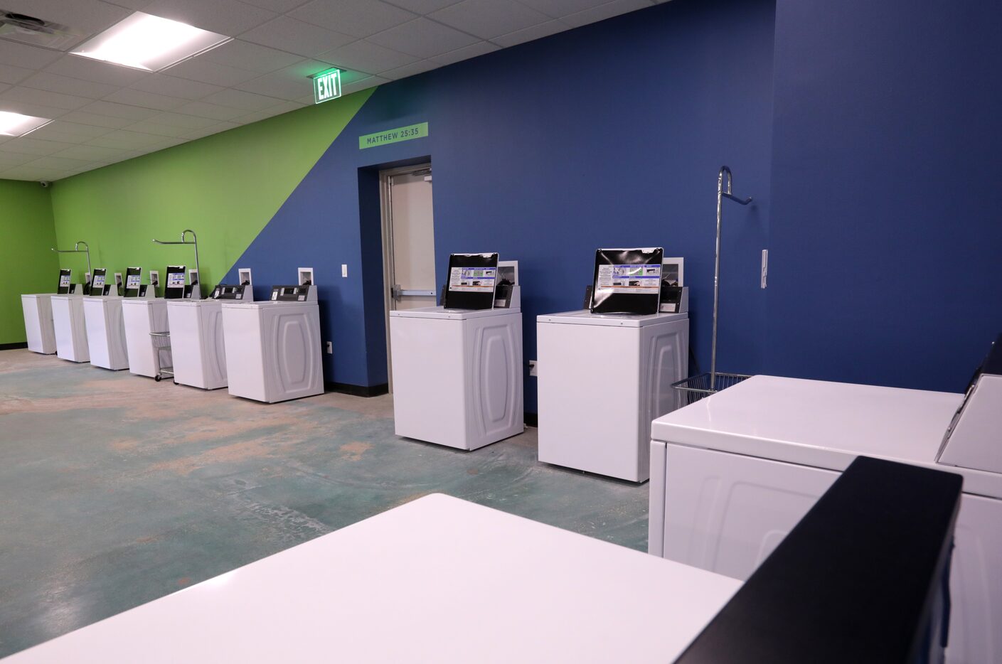 The Cornerstone Community Laundromat in Dallas, TX, on Dec. 10, 2019. (Jason Janik/Special...