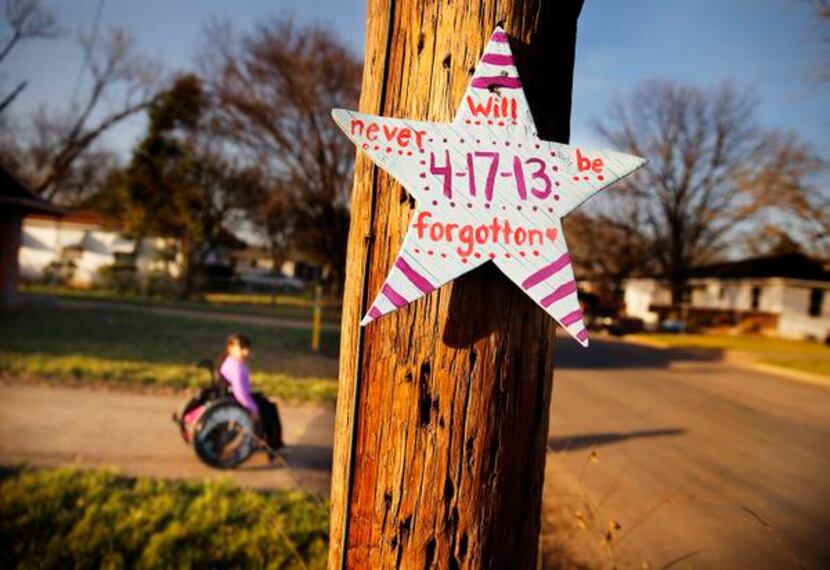 
A star nailed to a pole outside of Sandra Villalobos’ new home is a reminder of the West...