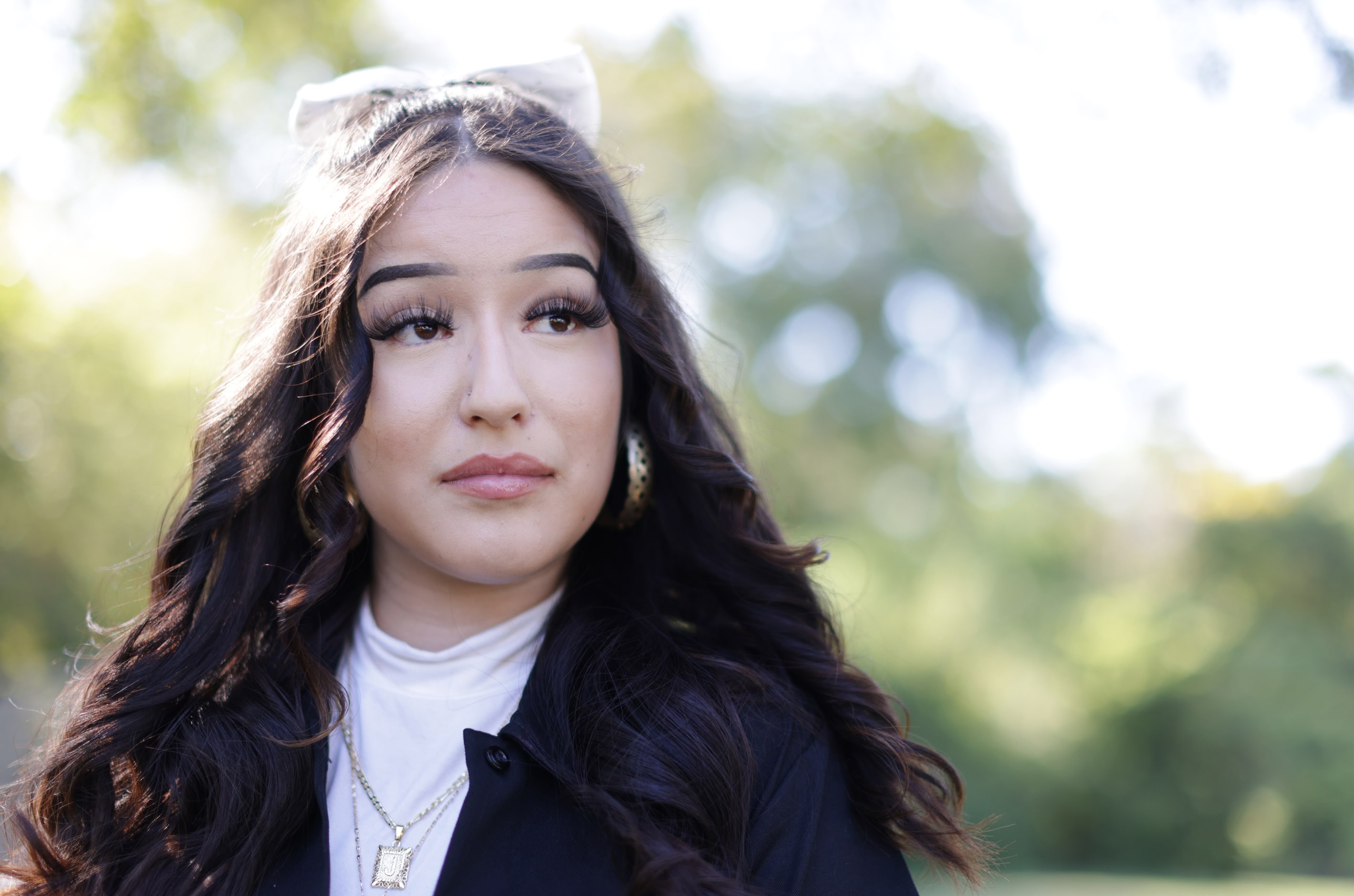 Jeanette Padron poses for a photograph in a park near her home in Dallas, TX, on Oct 4,...