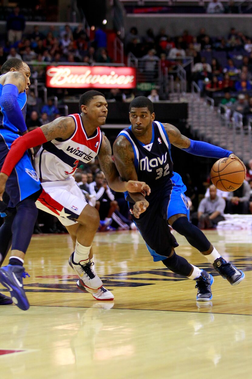 January 1, 2013; Washington, DC, USA;  Dallas Mavericks shooting guard O.J. Mayo (32)...