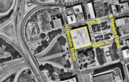  Map showing the location of the Records Building complex, which includes the County Annex...