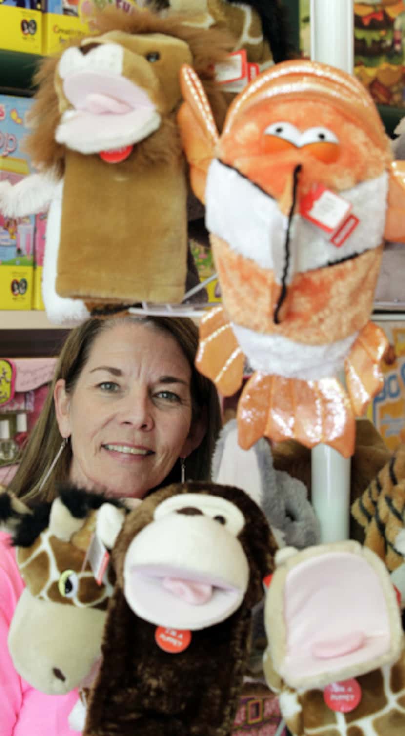 Kathryn Cook, who owns Learning Express in Snider Plaza, has allowed several local inventors...