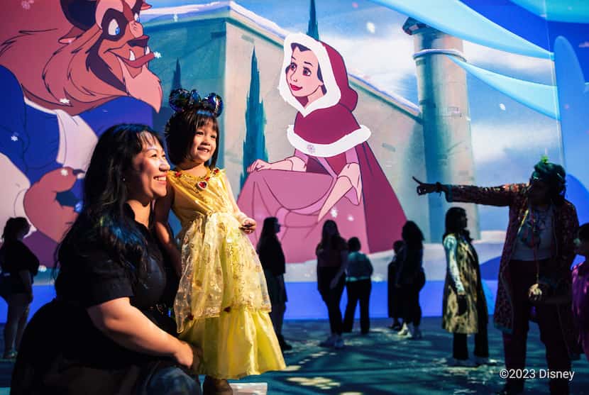 The "Disney Animation: Immersive Experience" has its Dallas premiere at Lighthouse ArtSpace...