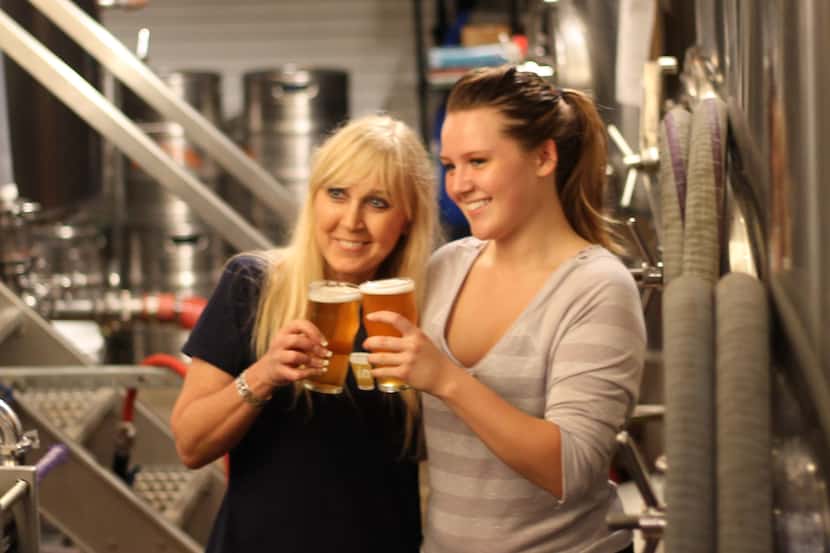 Christine Celis (left) is opening a brewery in Austin with her daughter Daytona Camps...