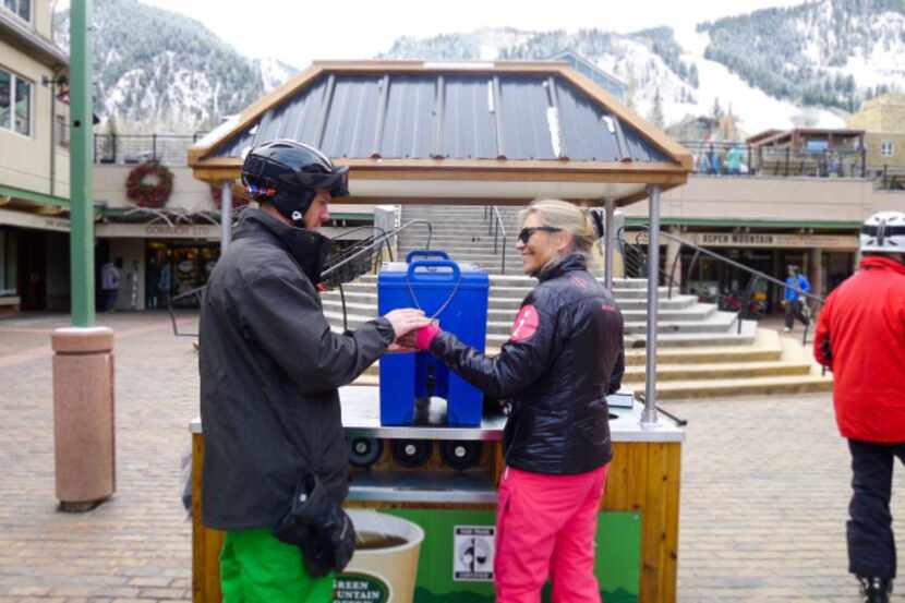 Aspen Skiing Co. offers free coffee at the base of its four mountains: Aspen, Aspen...