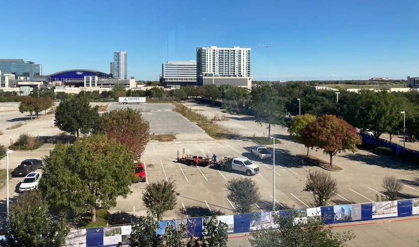 The Hall Park project will be built on a vacant block across from the Dallas Cowboys' Frisco...