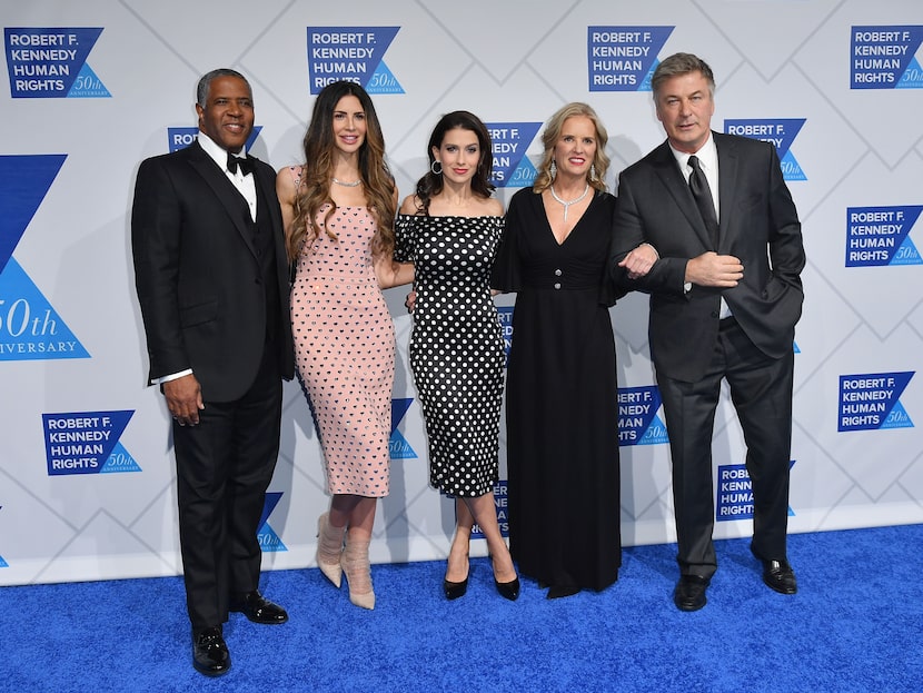 Robert F. Smith (left), his wife model Hope Dworaczyk, Hilaria Baldwin, Human Rights...