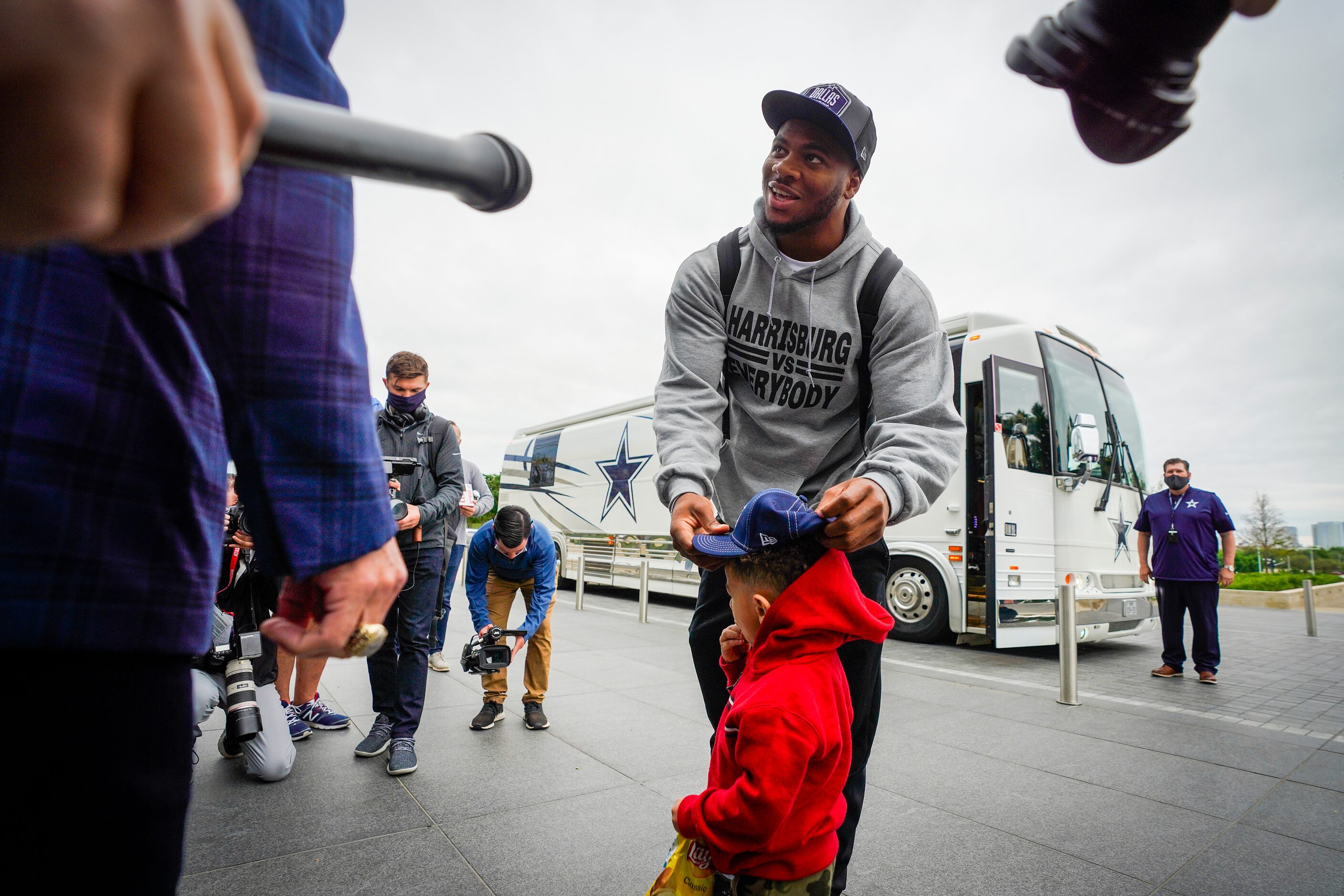 Dallas Cowboys first-round draft pick Micah Parsons, a linebacker from Penn State, arrives...