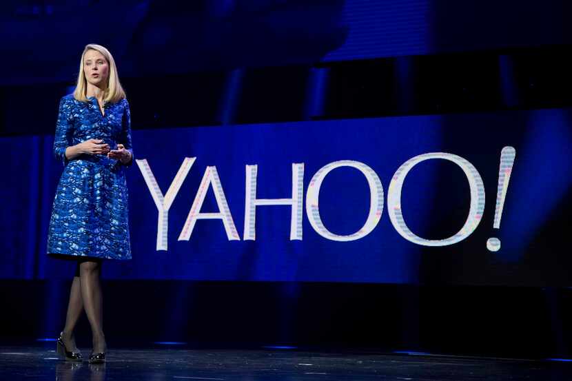 Yahoo president and CEO Marissa Mayer speaks during the International Consumer Electronics...