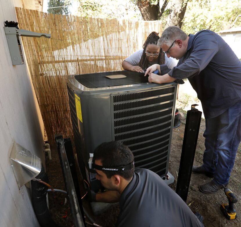 After two summer weeks without air conditioning in her new Ameritex Home, Patonia Rhule...