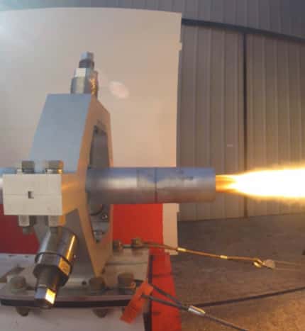 A rocket engine test by 3-D printing startup Firehawk Aerospace, which plans to relocate to...