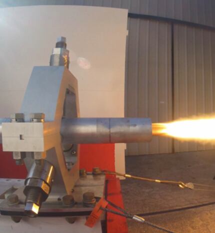 A rocket engine test by 3-D printing startup Firehawk Aerospace, which plans to relocate to...