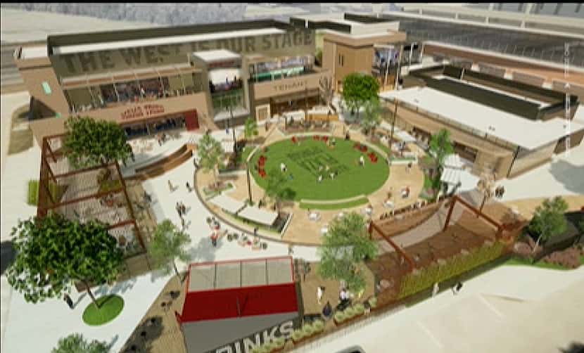 Brookfield wants to redesign the central plaza at Toyota Music Factory.