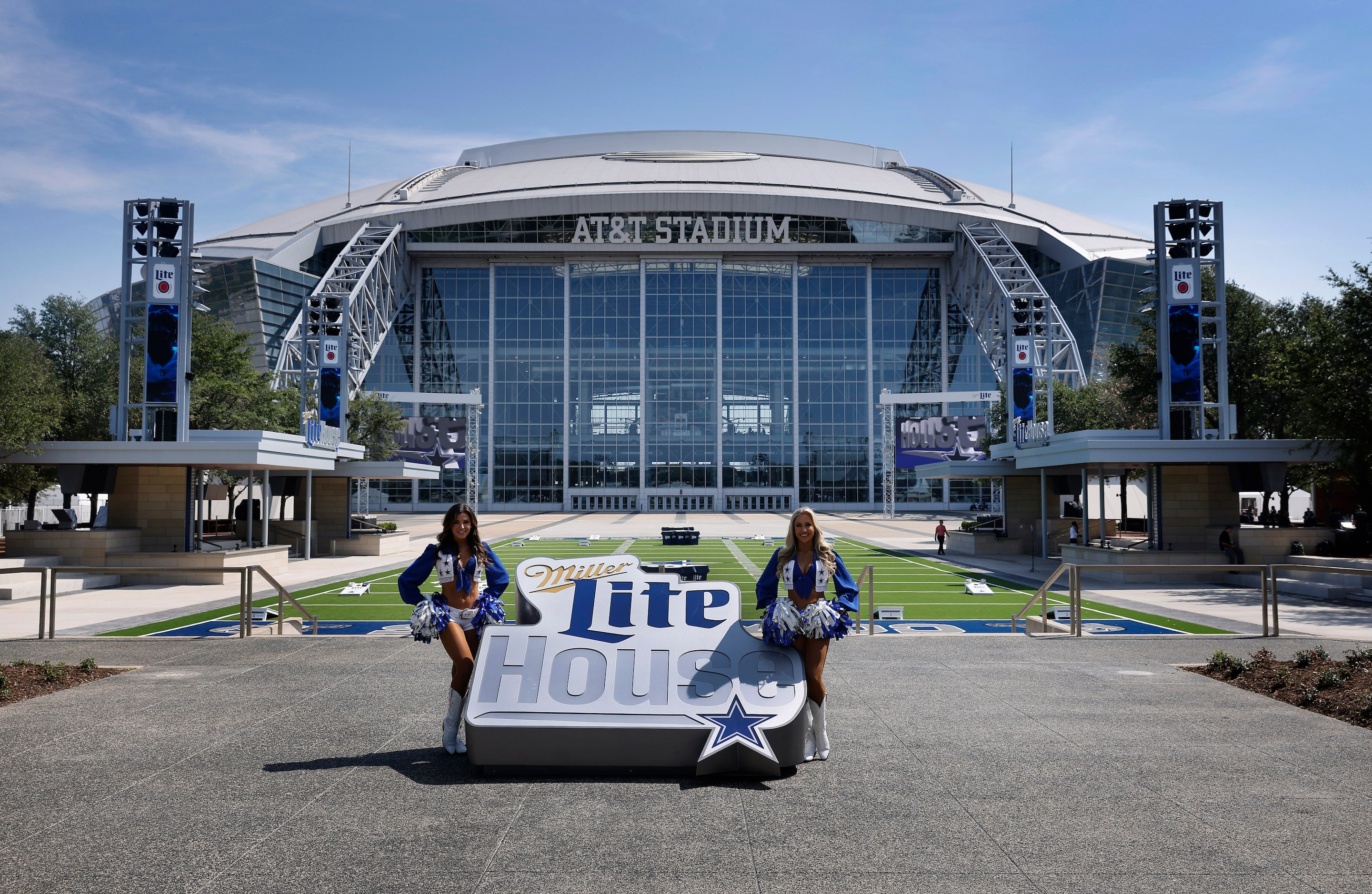 An exterior view of the newly constructed Miller LiteHouse built on the west plaza of AT&T...