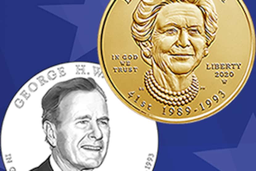 George H.W. Bush Presidential $1 Coin and the Barbara Bush First Spouse Gold Coin were...