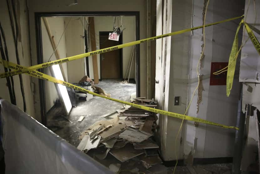 The location inside El Centro College where Micah Johnson was killed with a bomb-carrying...