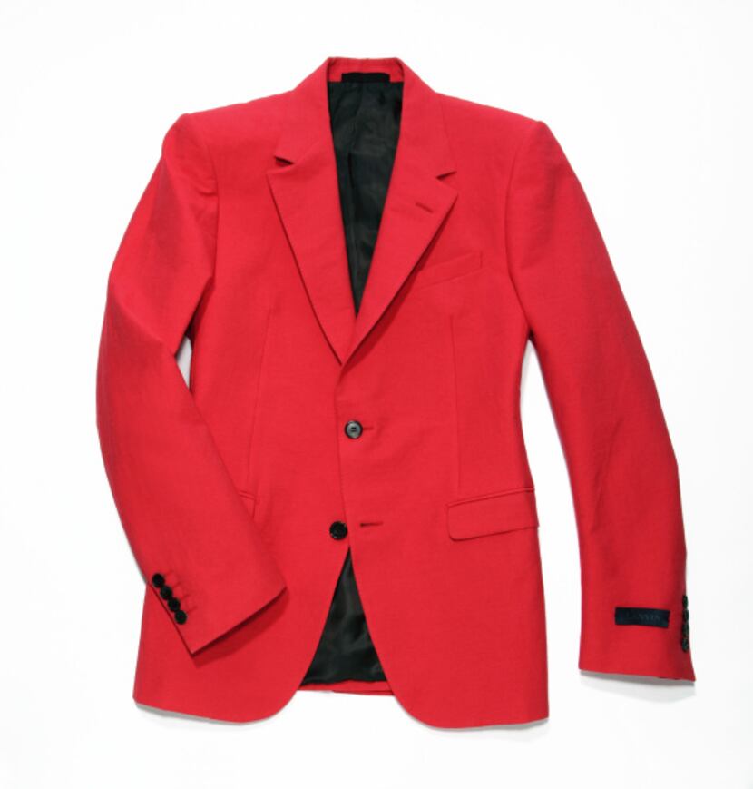 red Lanvin jacket, $2,825, Forty Five Ten