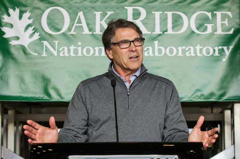 Energy Secretary Rick Perry spoke at Oak Ridge National Laboratory's Manufacturing...