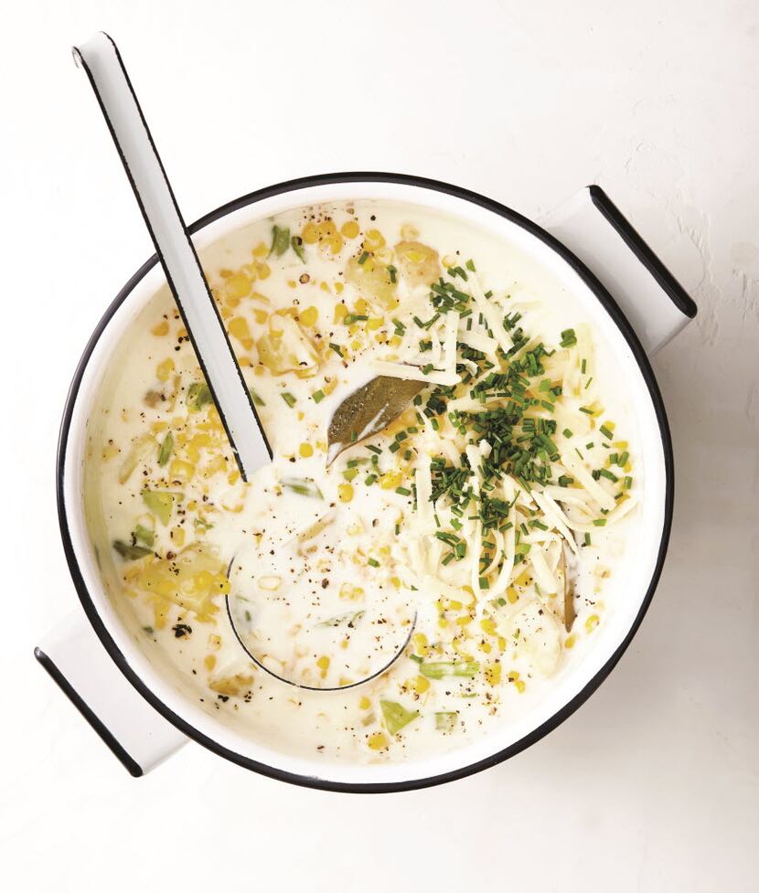 Corn and Cheddar Chowder from Dinner for Everyone, by Mark Bittman (Clarkson Potter, $40)