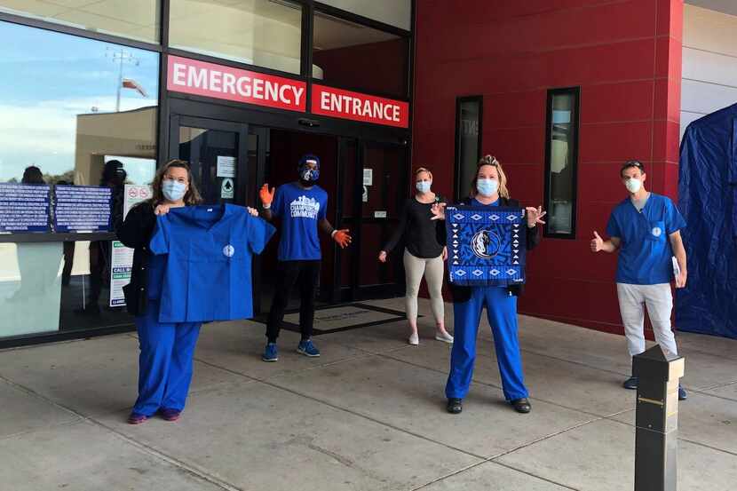 Dallas Mavs merchandising team procured personal protective equipment for first responders...