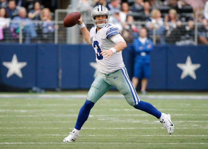 Dallas Cowboys quarterback Brandon Weeden (3) is pictured during the Arizona Cardinals vs....