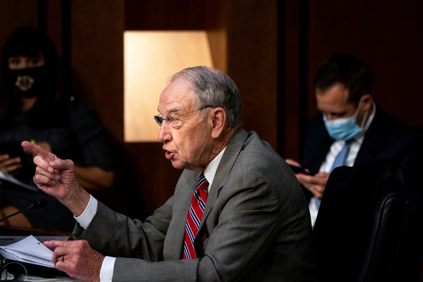 Sen. Charles Grassley, R-Iowa,, speaks during the confirmation hearing for Supreme Court...