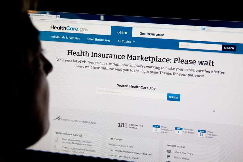  A woman looks at the HealthCare.gov insurance exchange internet site. (AFP/Karen Bleier)