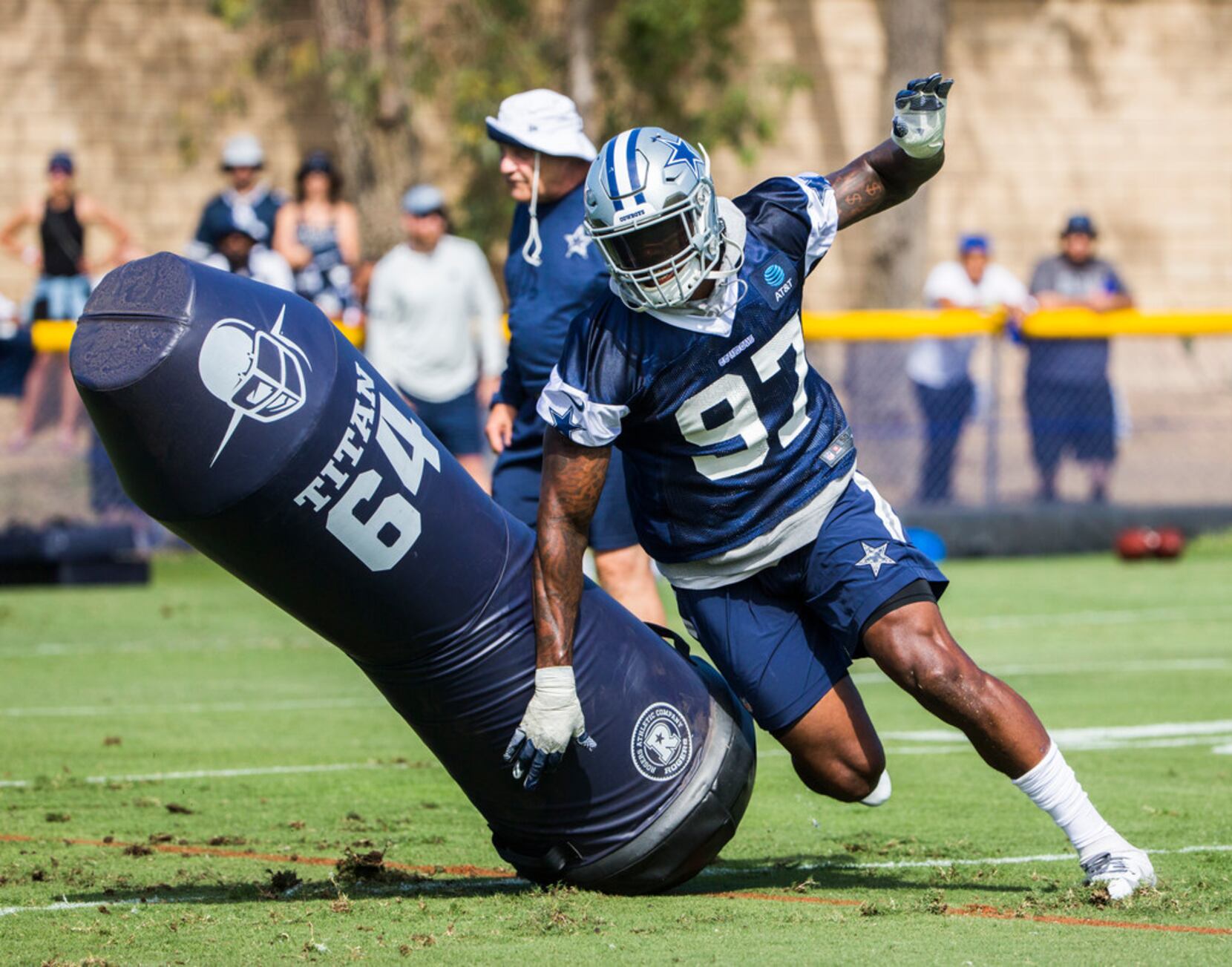 Cowboys DE Taco Charlton is responding to Rod Marinelli 'man talk'