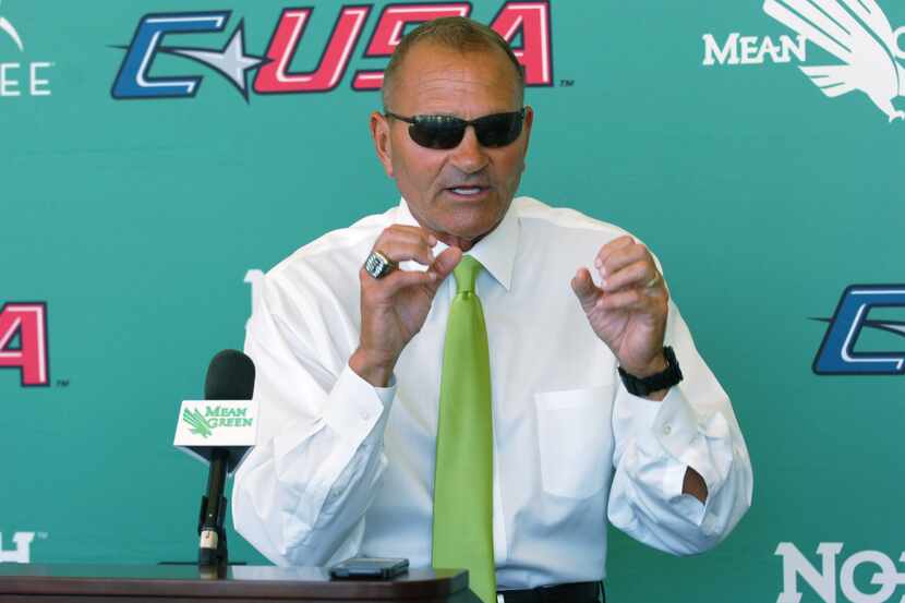 North Texas coach Dan McCarney and the Mean Green were picked to finish fifth in Conference...