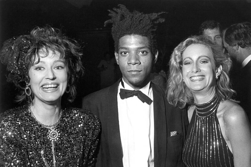 Jean-Michel Basquiat appears at the opening of the Dallas Museum of Art's "Primitivism in...