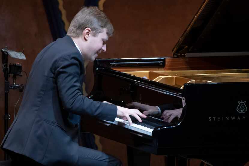 Dmytro Choni from Ukraine performs during The Cliburn screening auditions in the PepsiCo...