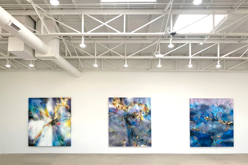 These 2021 works by Leslie Martinez are the inaugural show at And Now gallery's new space on...