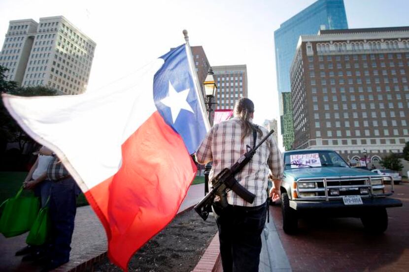 
An Open Carry Tarrant County proponent who didn’t want to be identified was armed at a...