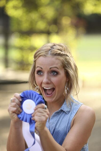 Carly Waddell won one of the first group date challenges, during which she completed several...