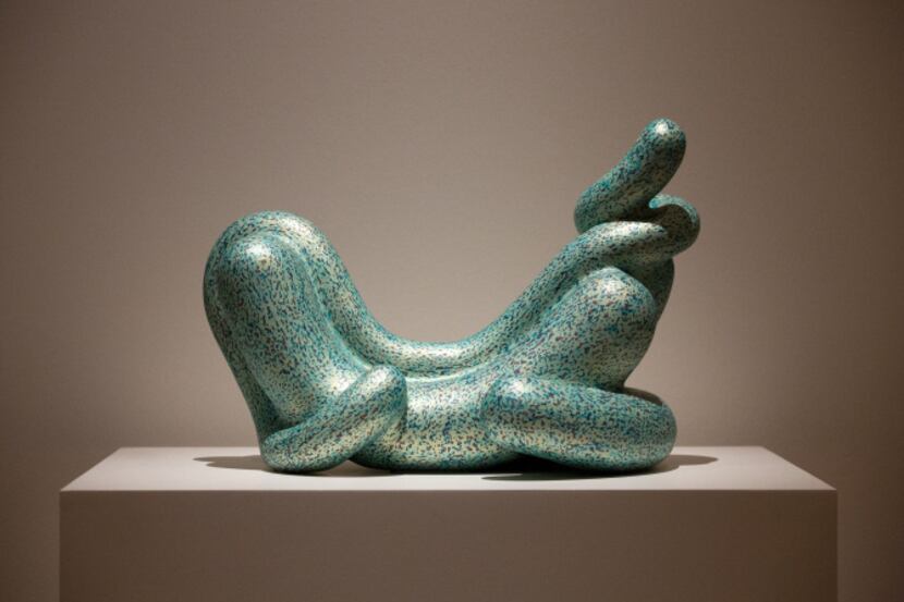 Zizi (2011), fired and painted clay by Ken Price, for the Ken Price Sculpture: A...