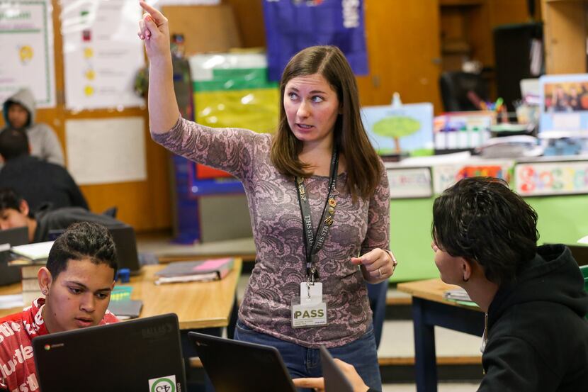 Teacher Autumn Slosser spent the end of her spring break holiday making sure that families...