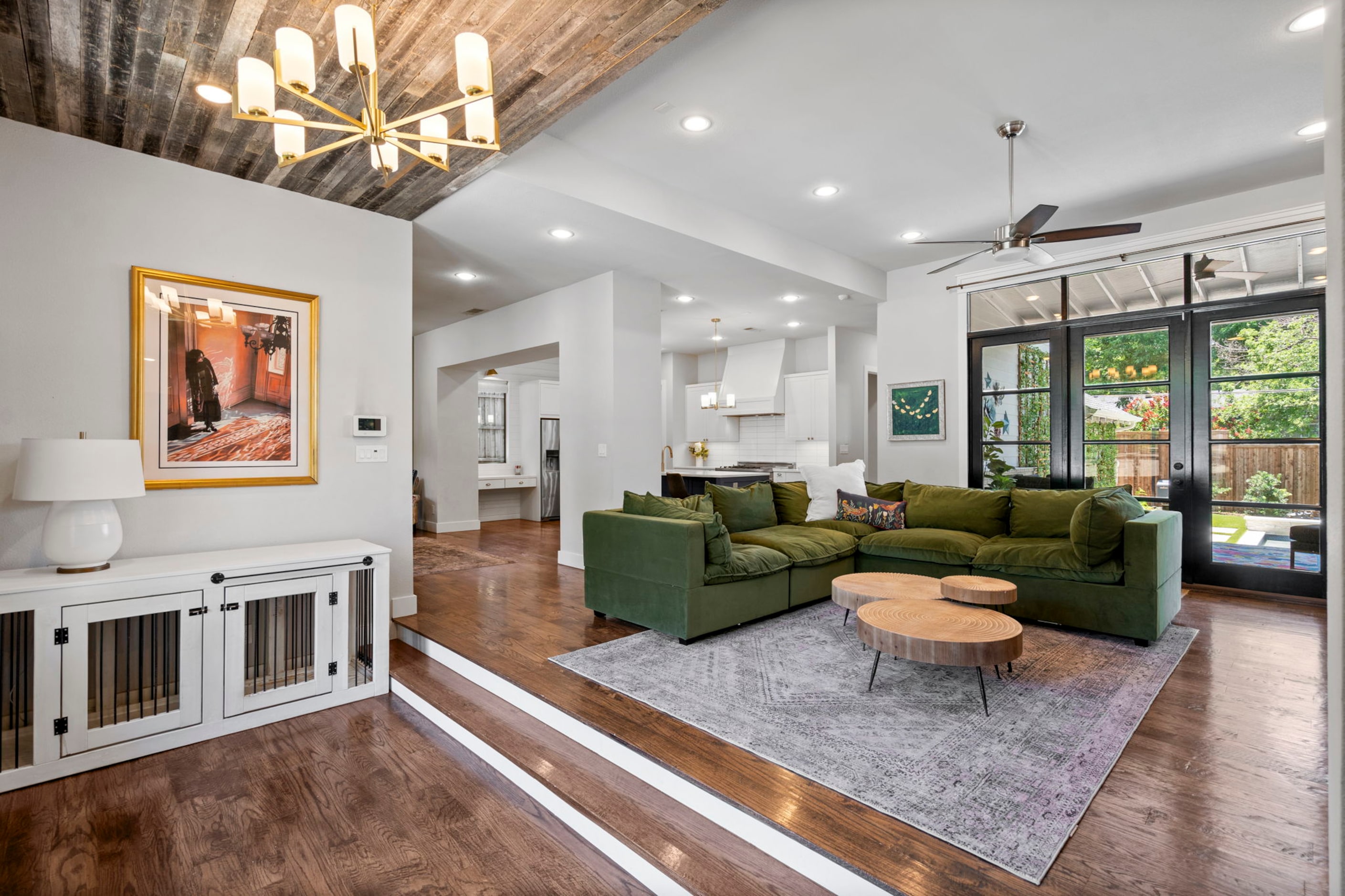 The front living room is full of natural light and located just off of the entrance.