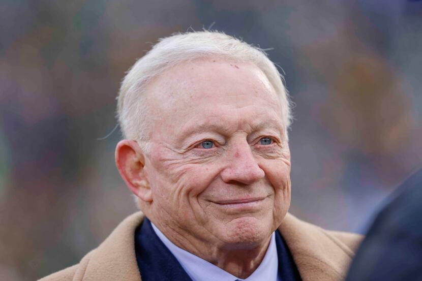 Dallas Cowboys owner Jerry Jones before an NFL football game Sunday, Nov. 13, 2022, in Green...